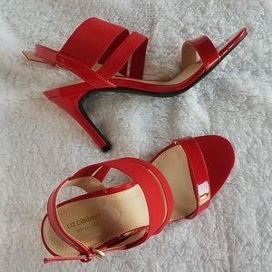 ||Liz Claiborne||Main Elastic Open Toe Block heels